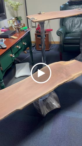 Customer video review of Counter & Bar Table Legs 607 Curva 40H Modern DIY Furniture
