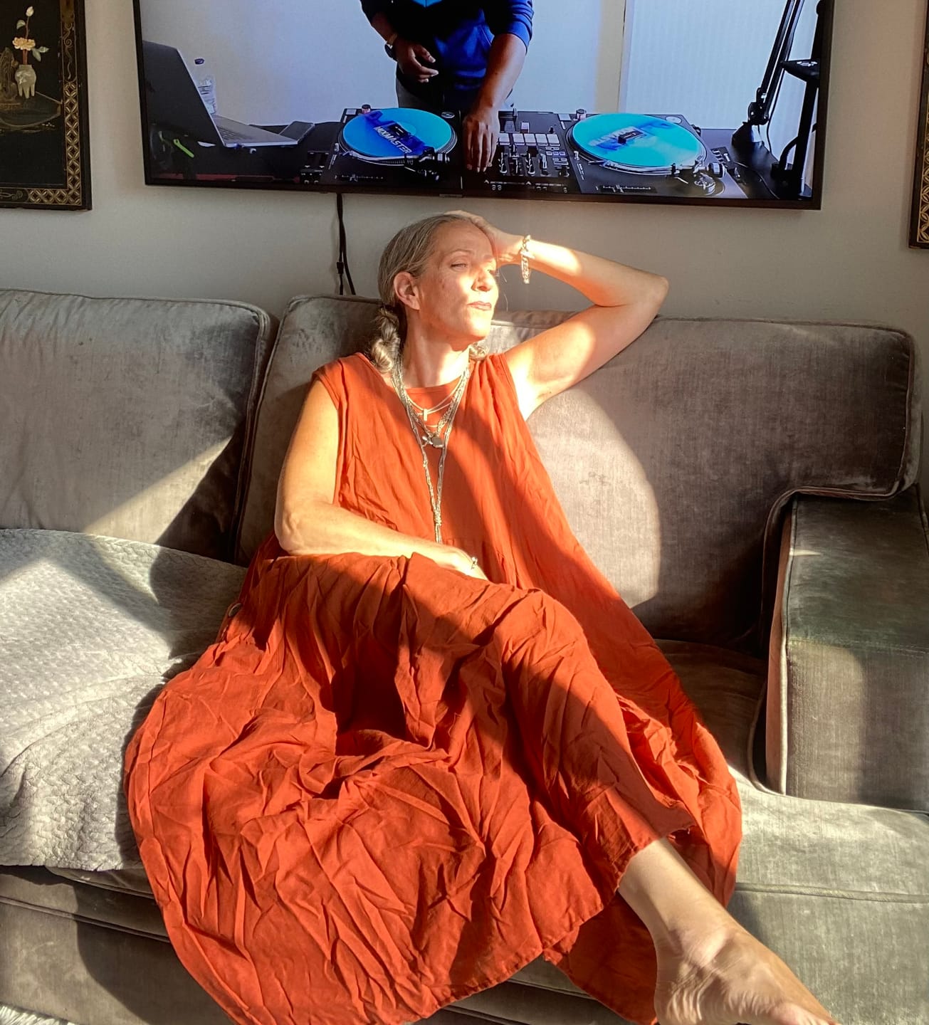 Customer photo review of Maxi Dress Wayan Rust