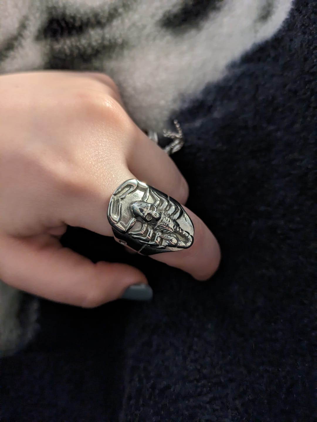 Customer photo review of RISING SCORPIO RING