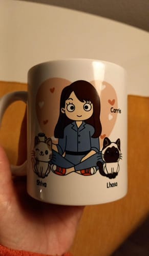Customer photo review of Cat Mom - Gepersonaliseerde mok