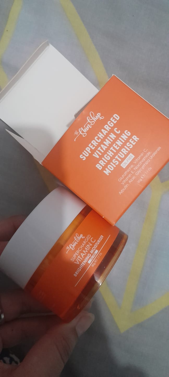 Customer photo review of Supercharged Vitamin C Brightening Moisturiser