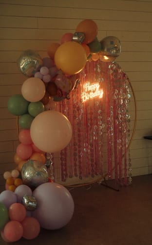 Customer photo review of Dazed & Engaged Balloon Garland Kit
