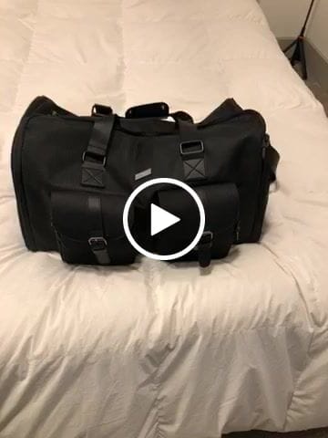 Customer video review of Duffle Bag Garment Bag 2 in 1 | Garment Weekender Bag