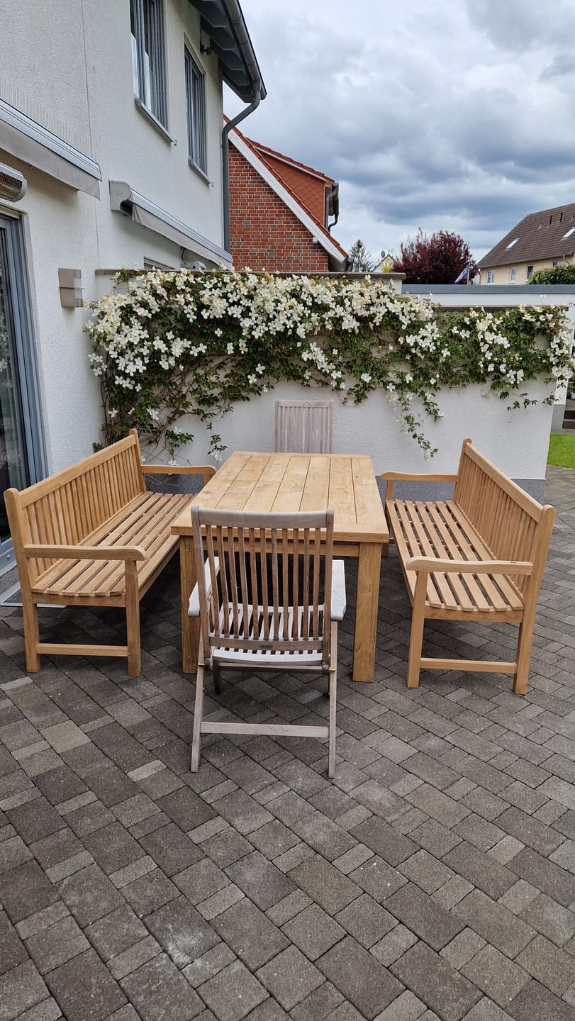 Customer photo review of Gartenausziehtisch Milano, 200/300x100cm