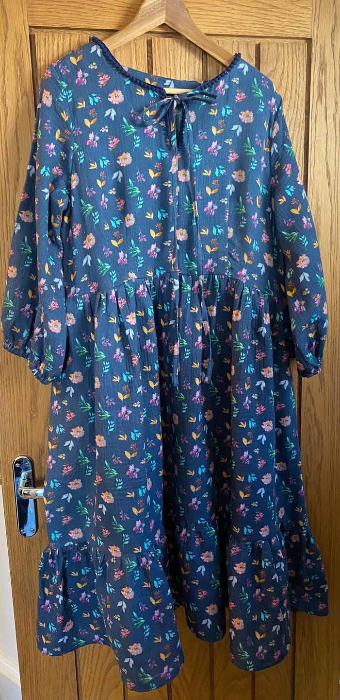 Customer photo review of Spring Floral Garden Double Gauze Fabric