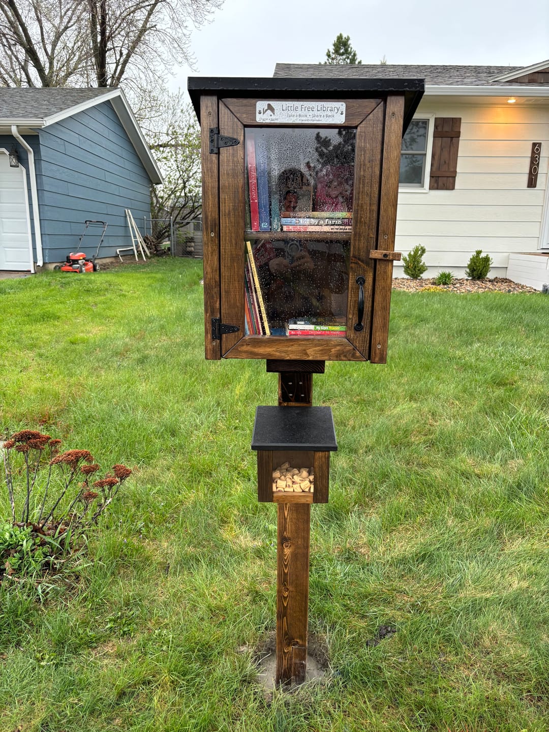 Customer photo review of Two Story Shed Unfinished Kit Little Free Library