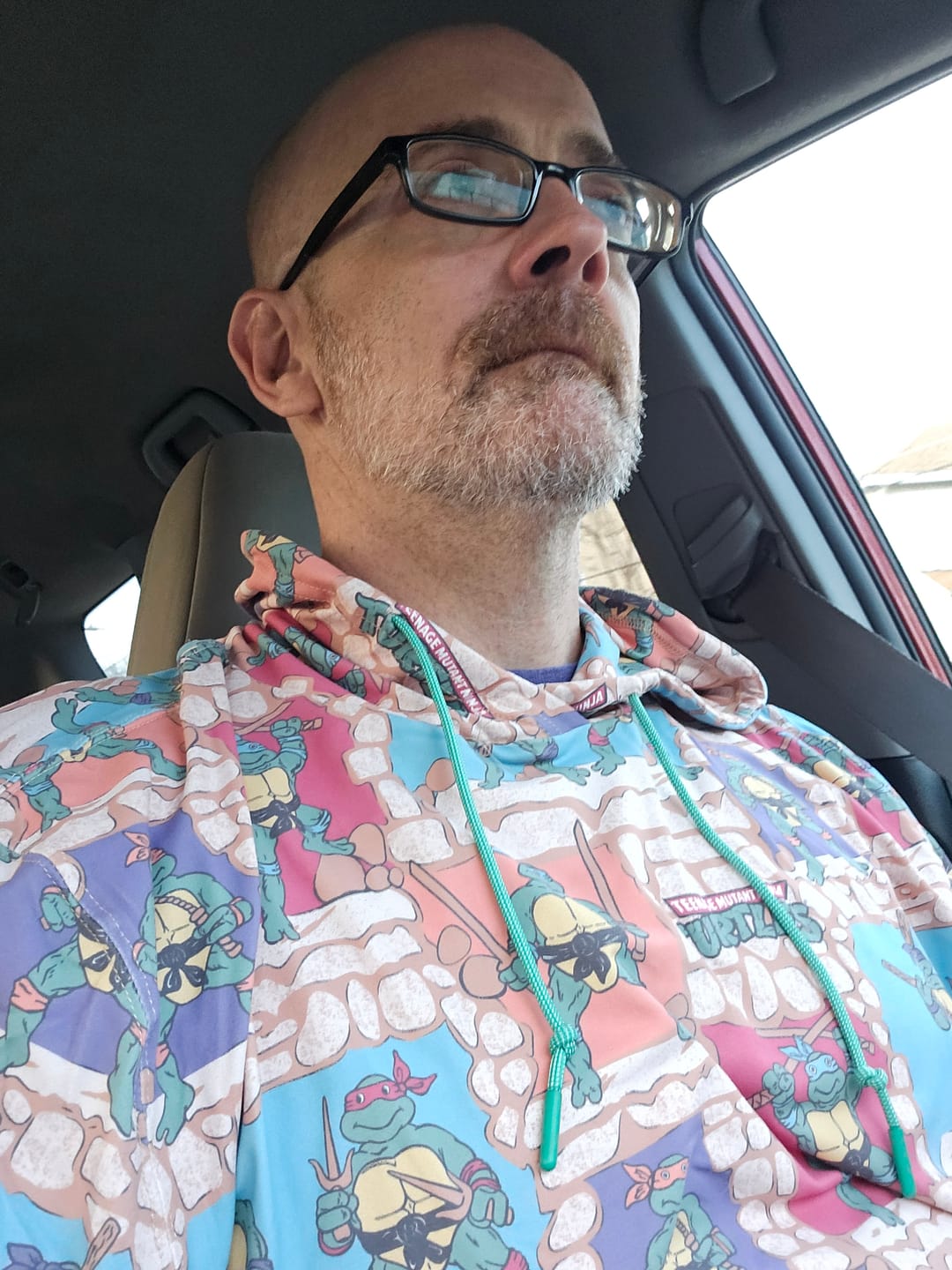Customer photo review of Teenage Mutant Ninja Turtles "Cowabunga Covers" – Performance Hoodie