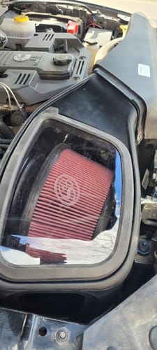 Customer photo review of 2019-2024 Cummins S&B Cold Air Intake Kit (75-5132)