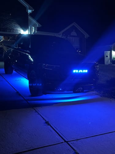 Customer photo review of Ram LED Emblem: Multicolor (2019-2024)