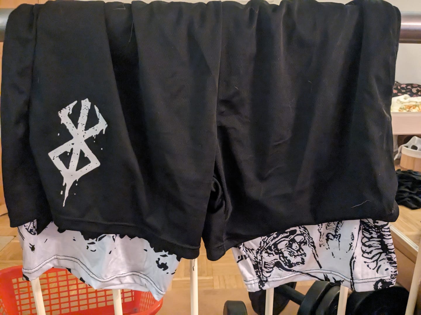Customer photo review of Berserk Gym Shorts v1