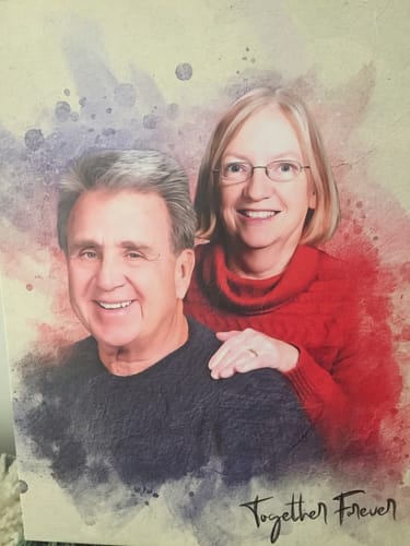 Customer photo review of Personalized photo Painting