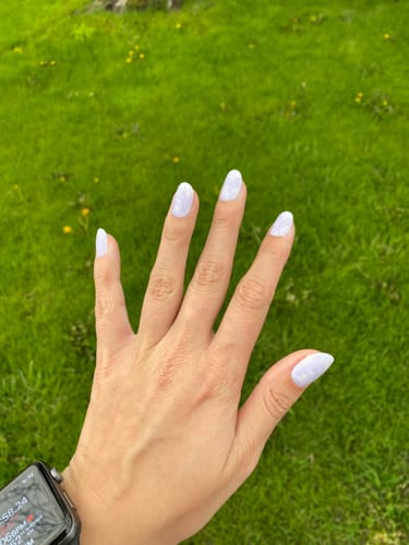 Customer photo review of Head In The Clouds Press On Nails (24PC)