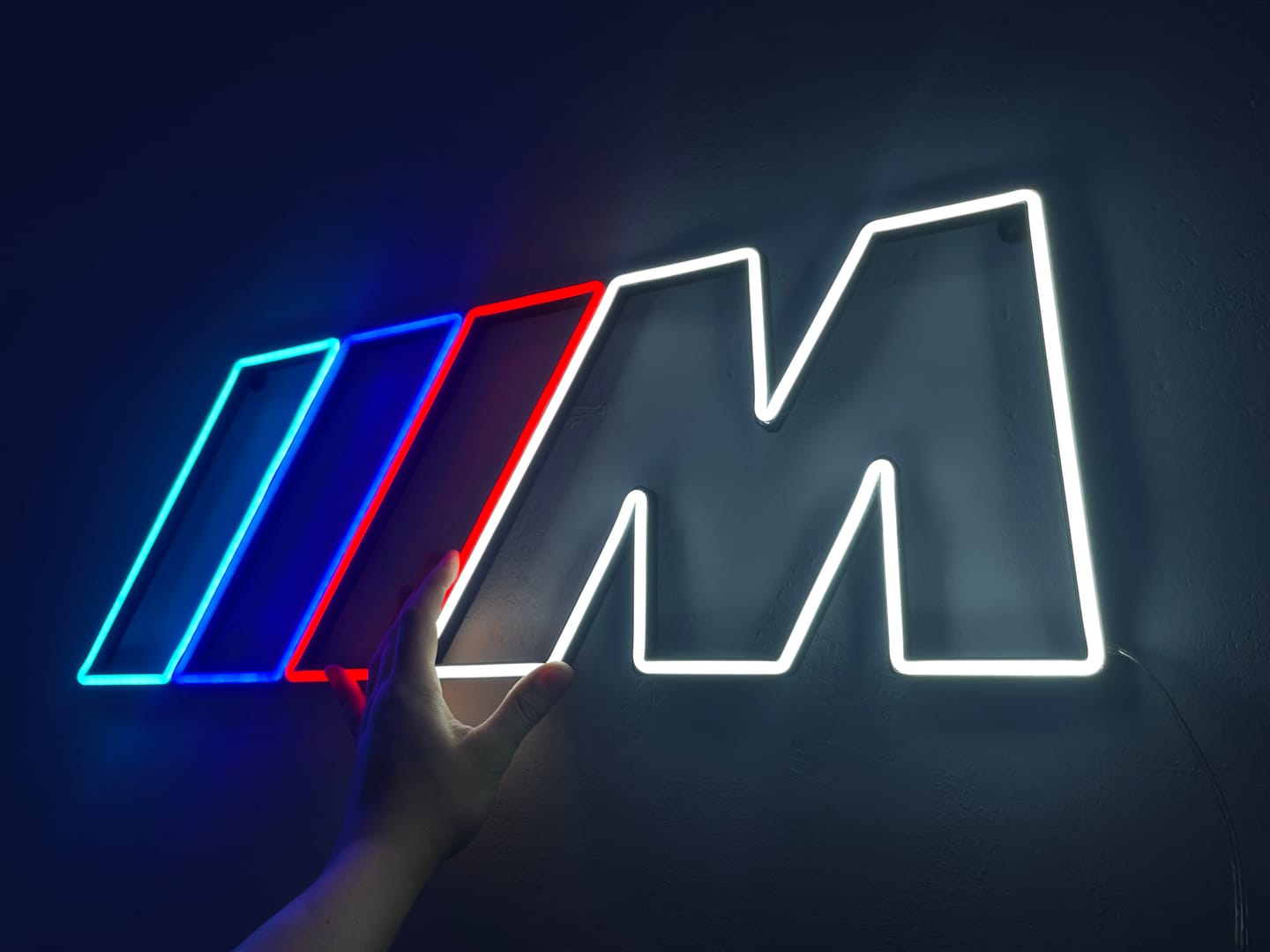 Customer photo review of BMW M POWER logo neon