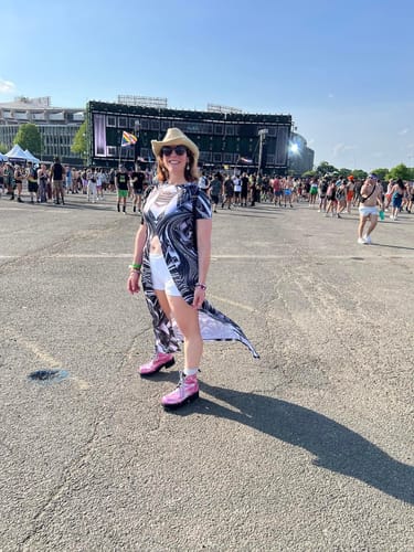 Customer photo review of Liquid Steel Cut Out Maxi Dress