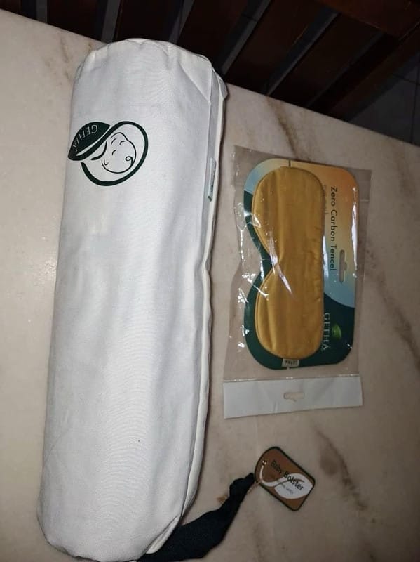 Customer photo review of Zero Carbon Tencel Eye Mask