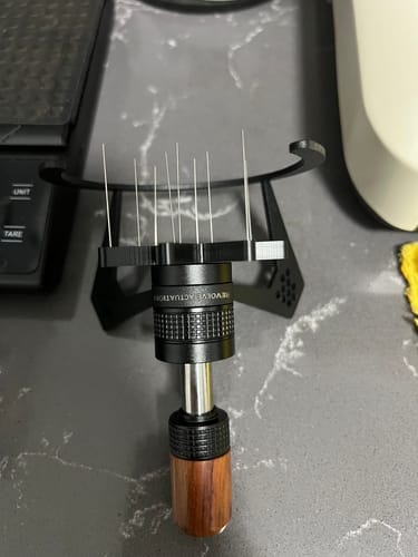 Customer photo review of Geared Spinning WDT Tool - Espresso Distribution - MUVNA