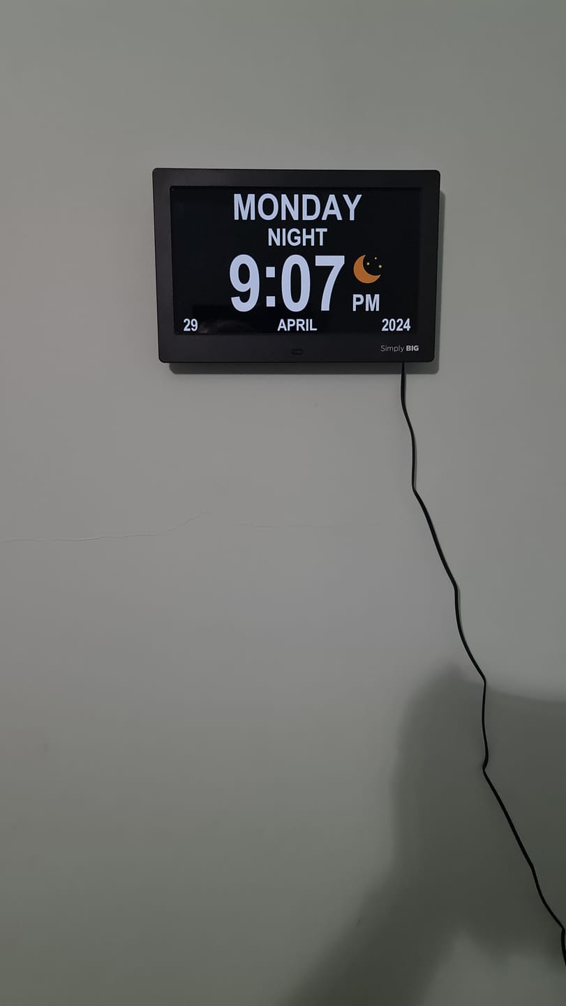 Customer photo review of XL Reminder Clock