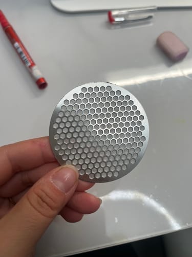 Customer photo review of Three-Layer Premium Espresso Puck Screen - MUVNA