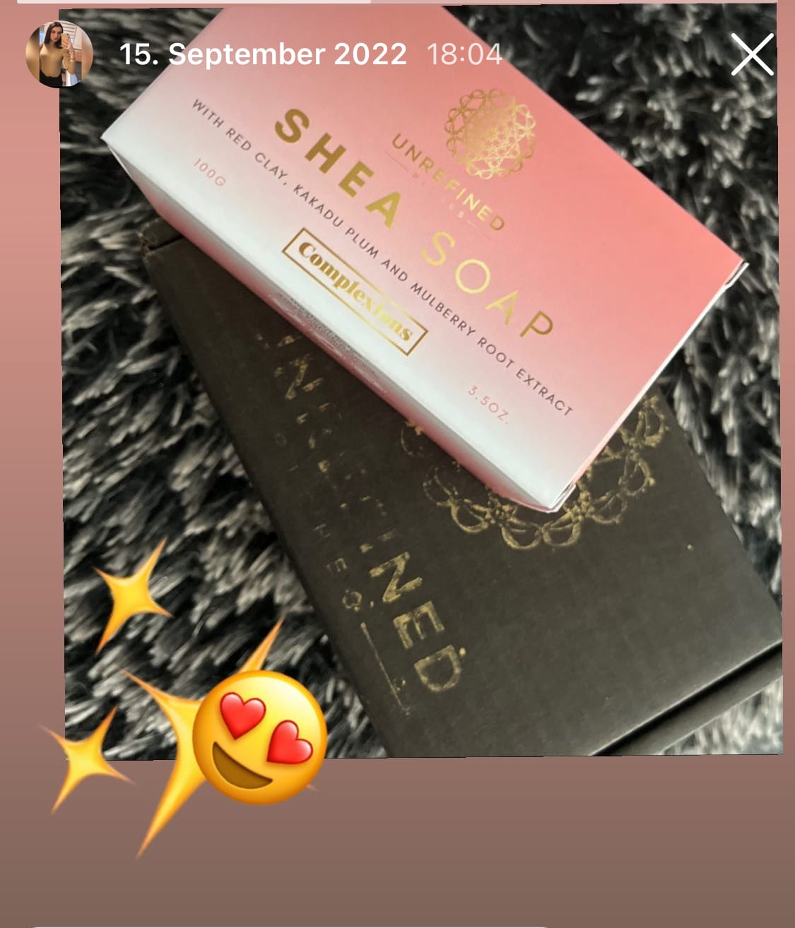 Customer photo review of SHEA SOAP