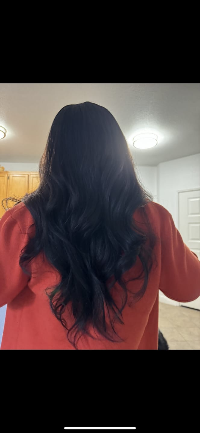 Customer photo review of Light Yaki Human Hair Bundles WB053