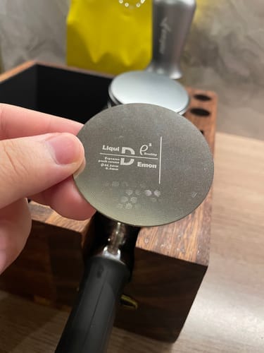 Customer photo review of Three-Layer Premium Espresso Puck Screen - MUVNA