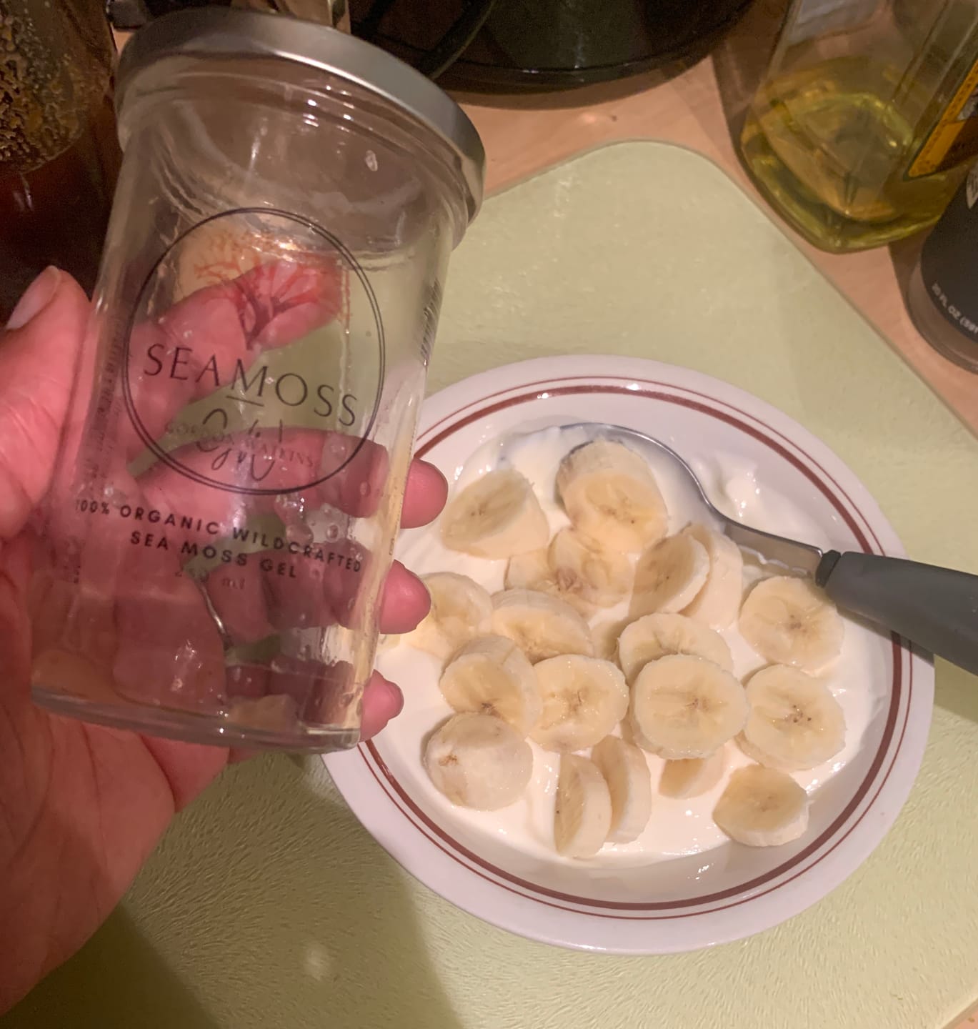 Customer photo review of Gold Sea Moss Gel - Made With Certified Organic Wildcrafted Sea Moss