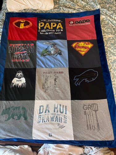 Customer photo review of Fuzz Monsta® T-Shirt Quilts
