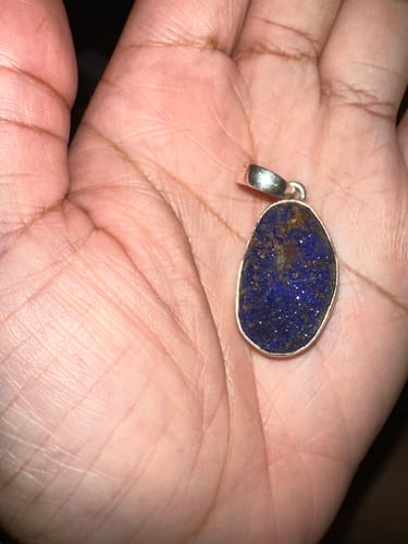 Customer photo review of Azurite Pendant- L