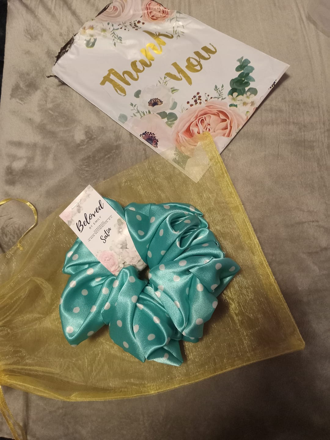Customer photo review of Spring Dots  - Satin