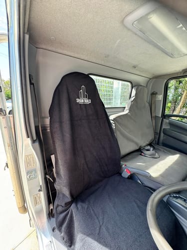 Customer photo review of Car Seat Towel BLACK