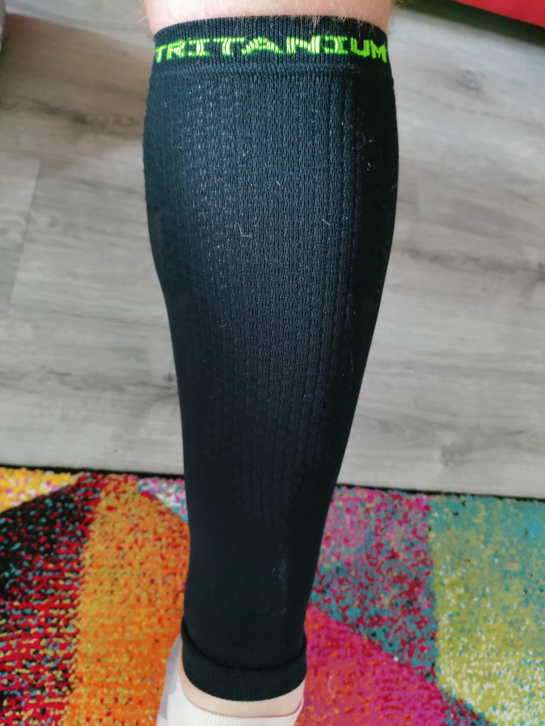 Customer photo review of eXtend High – Kompressiosäärystimet – Musta/Lime