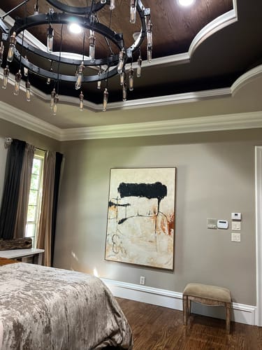 Customer photo review of Black White Minimalist Painting #ABAV118