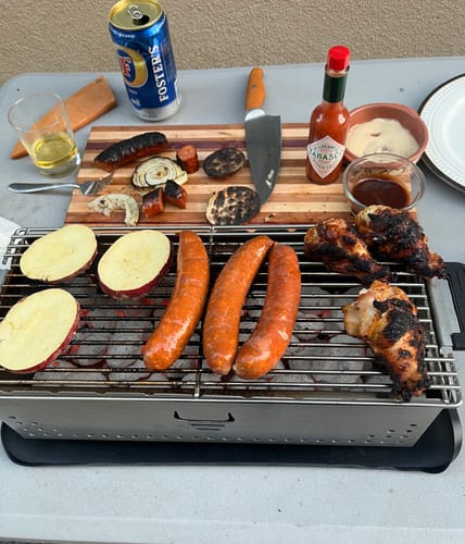 Customer photo review of YAK Charcoal Grill