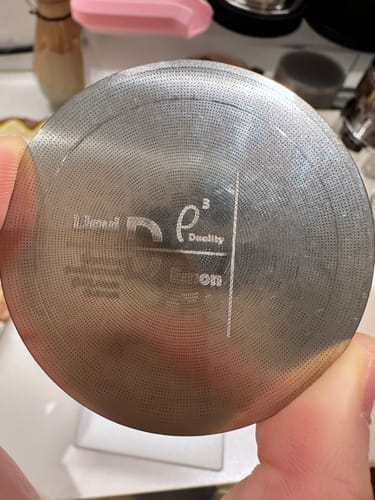 Customer photo review of Three-Layer Premium Espresso Puck Screen - MUVNA