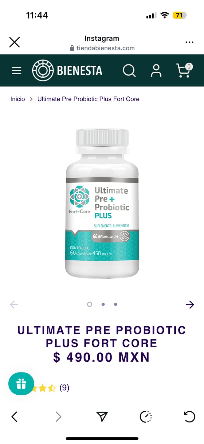 Customer photo review of Ultimate Pre Probiotic Plus Fort Core