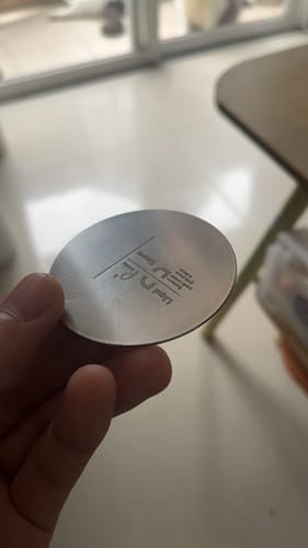 Customer photo review of Three-Layer Premium Espresso Puck Screen - MUVNA