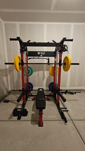 Customer photo review of Major Fitness Low Bounce Bumper Plates Olympic Weight Plates Set