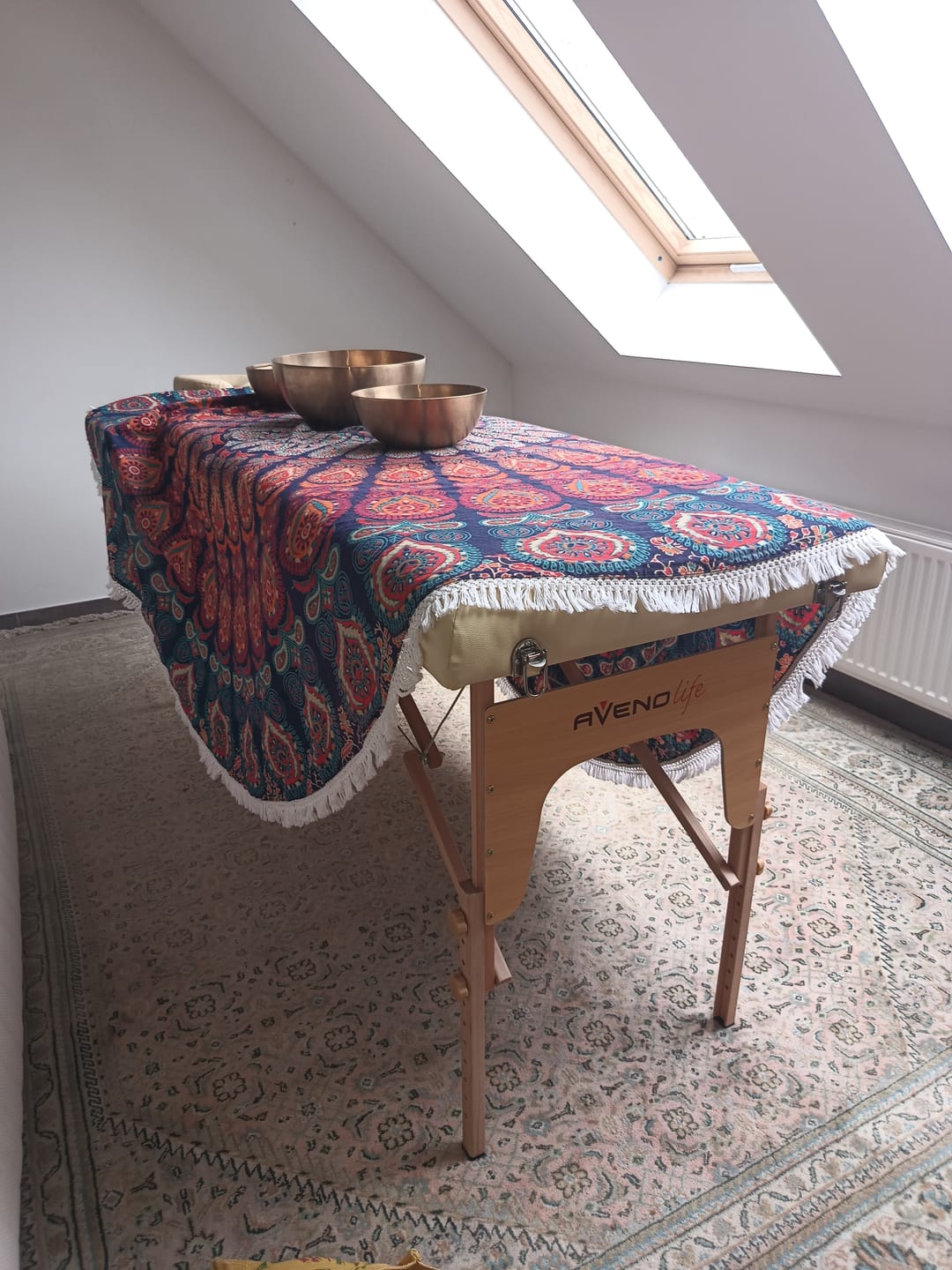 Customer photo review of Massageliege Klappbar Sofia Light