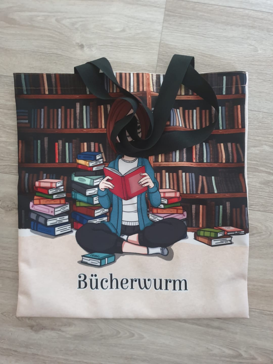 Customer photo review of Büchermädchen - Individuelle Tragetasche