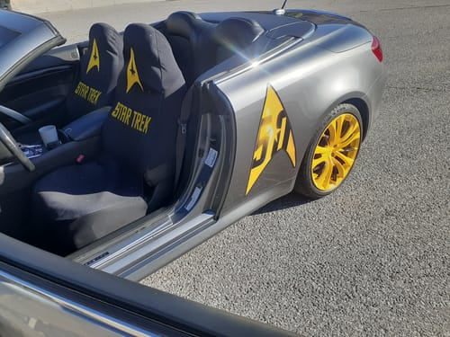 Customer photo review of Star Trek Logo Car Seat Covers Ci220825-05