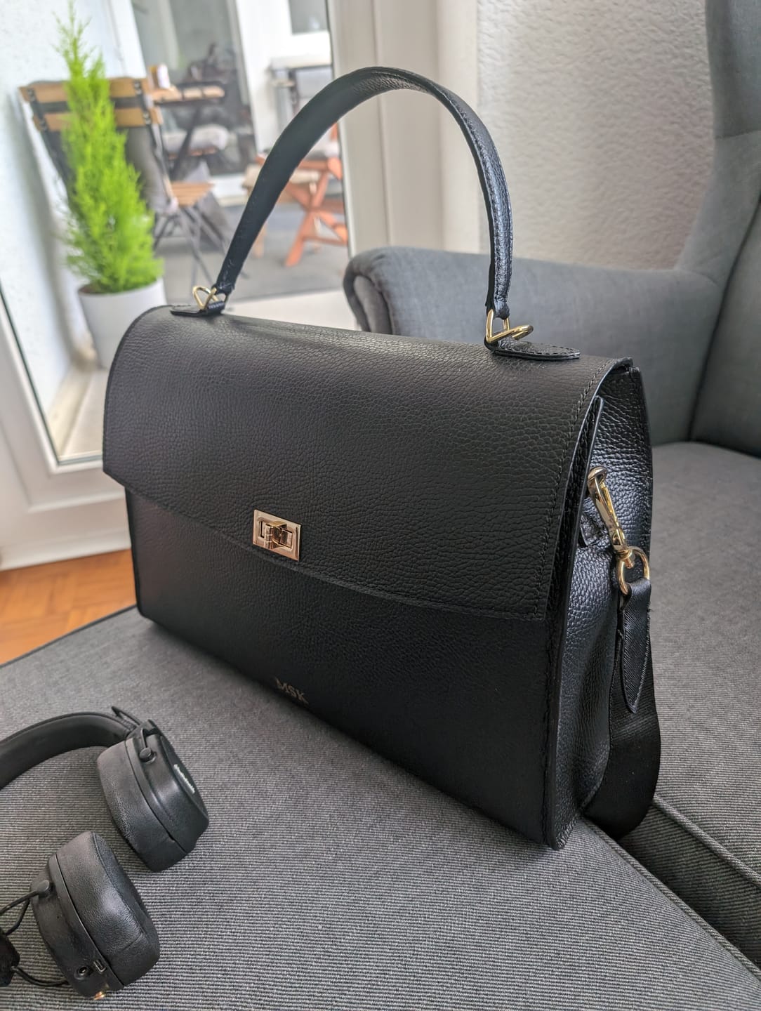 Customer photo review of DIY-Box: The Business Bag *Runde Klappe*