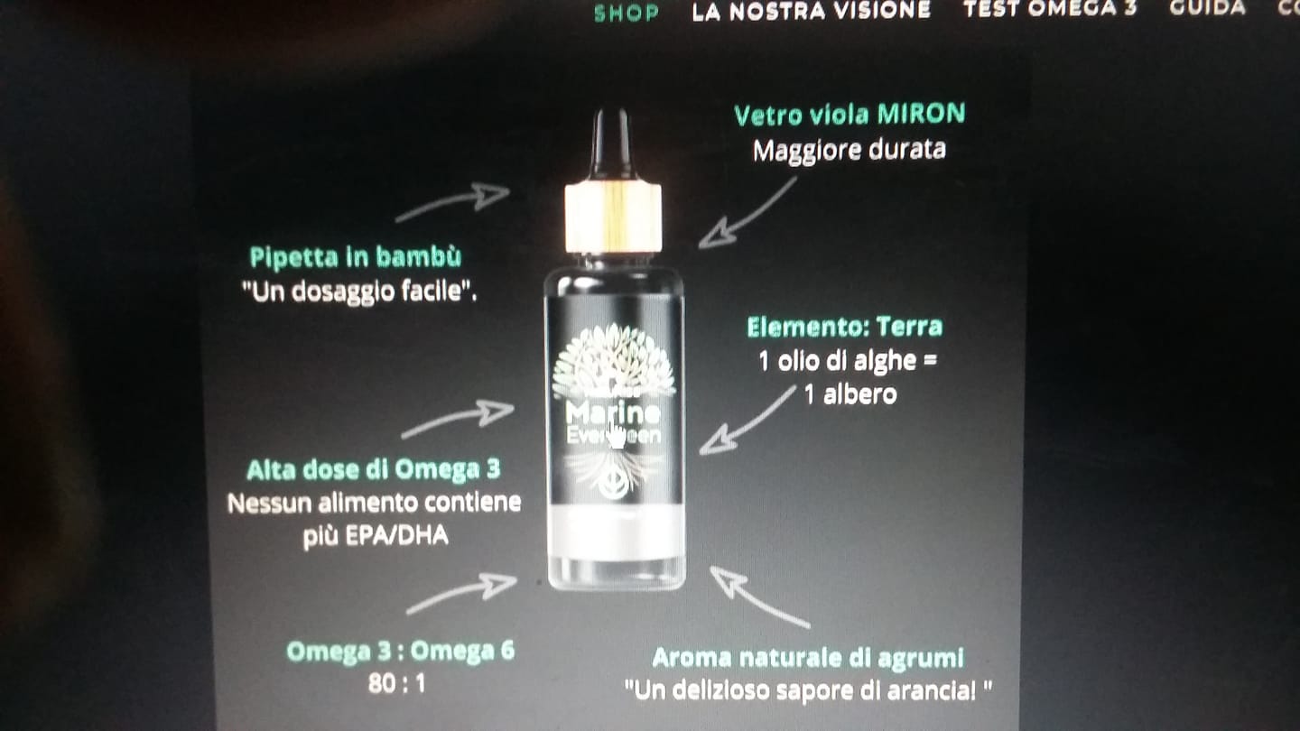 Customer photo review of Olio di alghe Omega 3 (100ml)