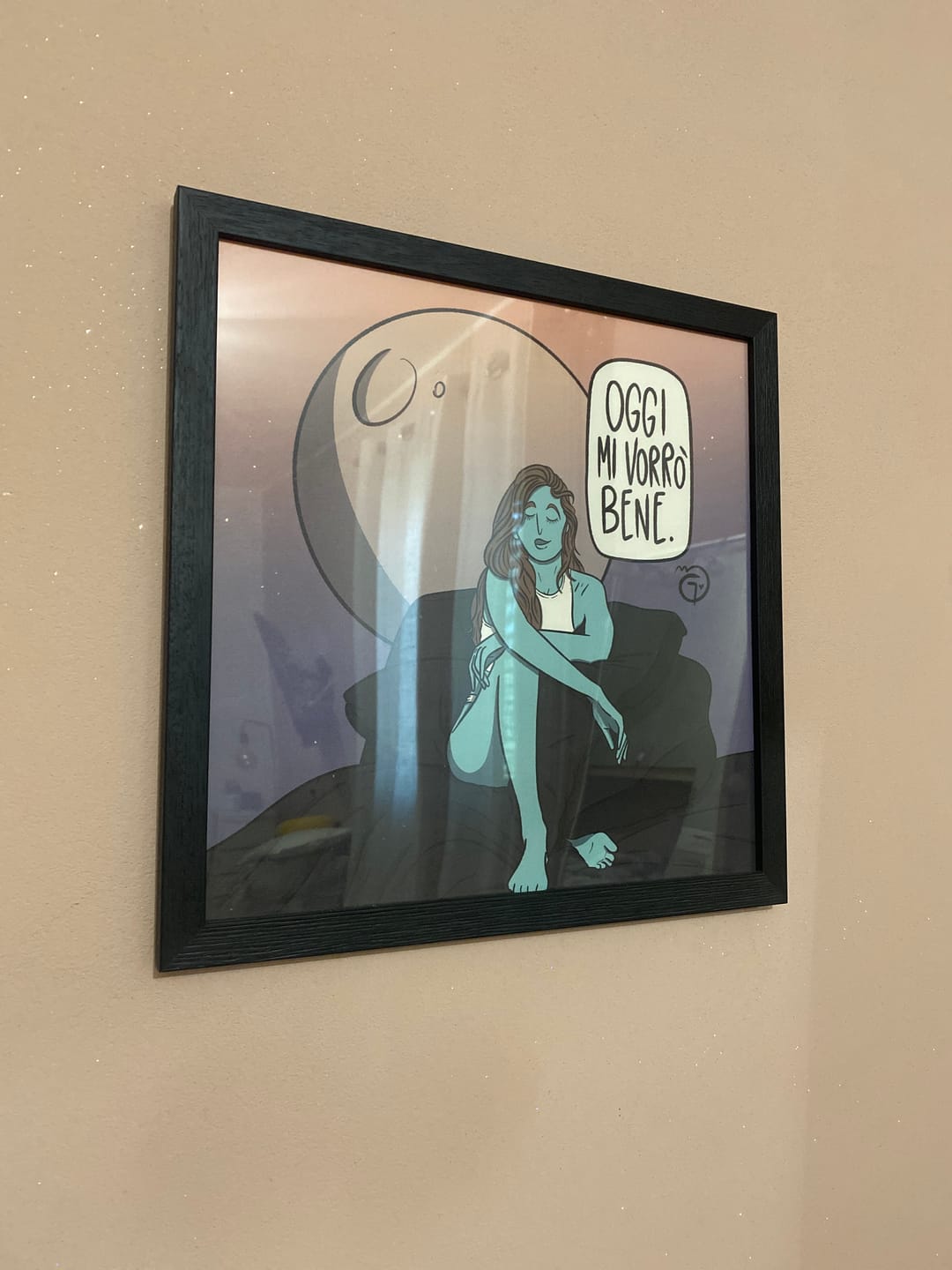 Customer photo review of Poster su cartoncino premium - Oggi mi vorrò bene