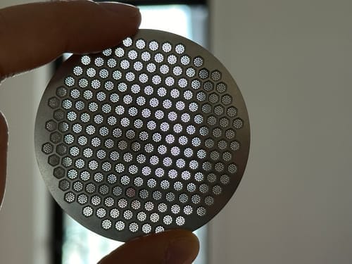 Customer photo review of Three-Layer Premium Espresso Puck Screen - MUVNA