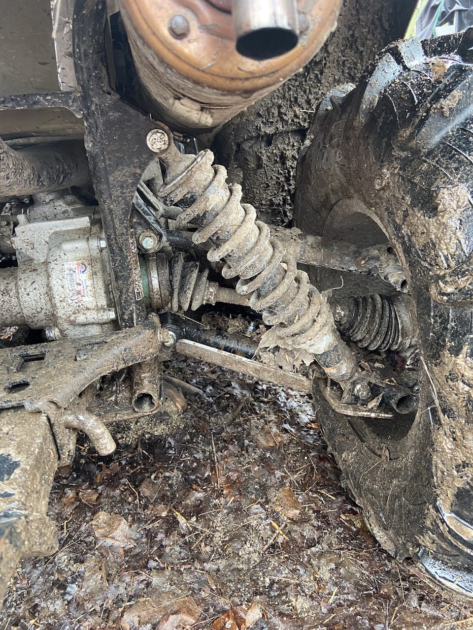 Customer photo review of Aluminum A-arm Guards for Yamaha Kodiak 450 (2018+)