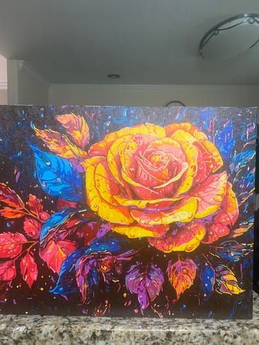Customer photo review of Abstract Rose Hues