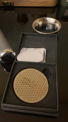 Customer photo review of Three-Layer Premium Espresso Puck Screen - MUVNA