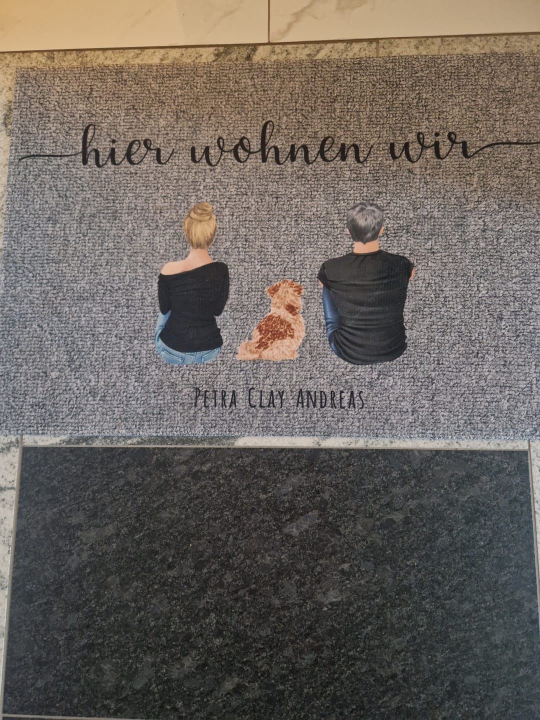 Customer photo review of Pärchen - Individuelle Fußmatte