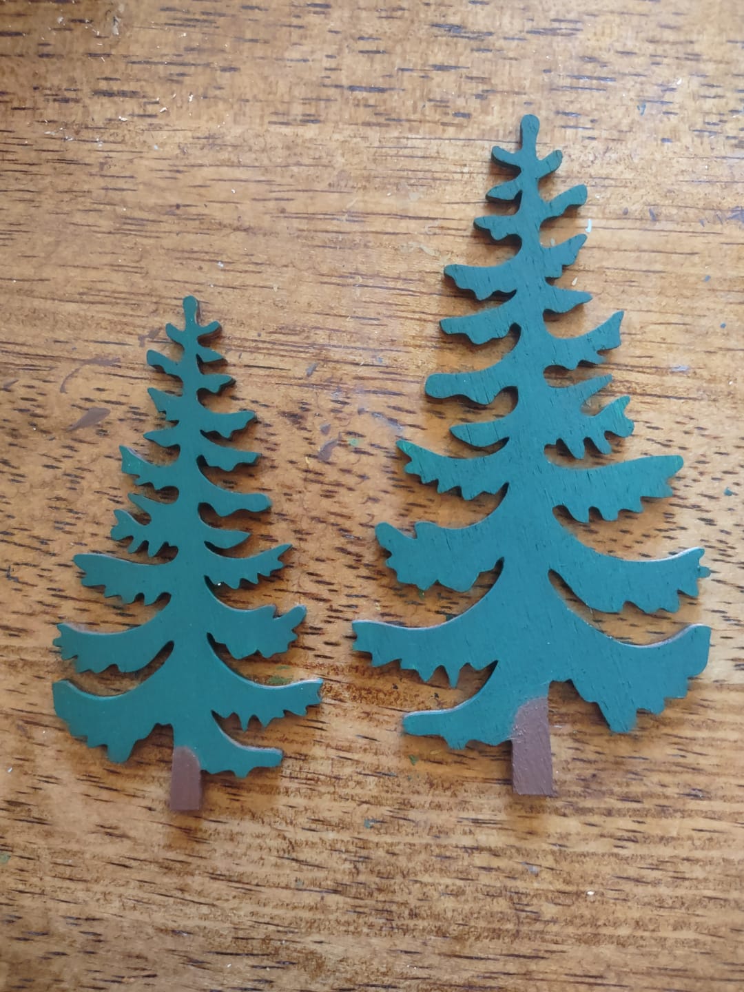 Customer photo review of Unfinished Wood Pine Tree Shape - Craft - up to 36"