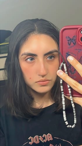 Customer photo review of Grey Dahlia Contact Lenses(12 months of use)